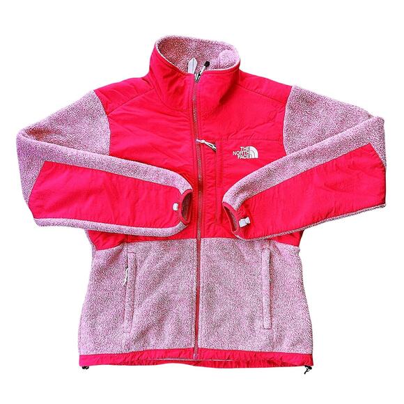 The North Face Denali Coral Pink Soft Fleece Full-Zip Jacket Women's Medium - Picture 1 of 7